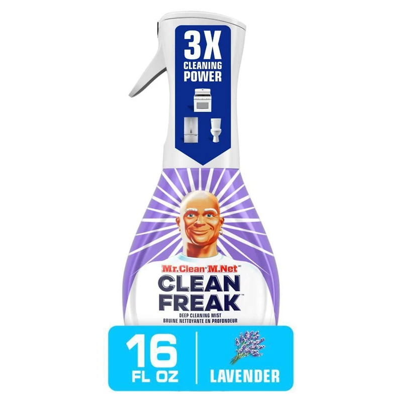Mr. Clean Clean Freak Deep Cleaning Mist Multi-Surface Spray, Lavender Scent Starter Kit, 1 count, 473mL