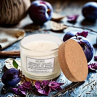 Art Wick 12OZ MIDNIGHT ORCHID Soy Wax Blended Scented Candle,3 cotton wick, · 12oz<br>· 340g<br>· 1 pack