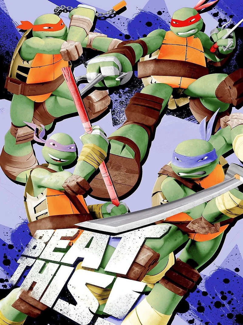 Couverture en peluche de TMNT Ninja foncé