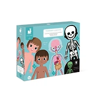 4 EN 1 CASSE-TÊTE ÉDUCATIONNEL - CORPS HUMAIN