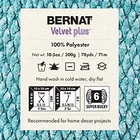 Bernat® Velvet Plus™ Yarn, Polyester #6 Super Bulky, 10.5oz/300g, 78 Yards