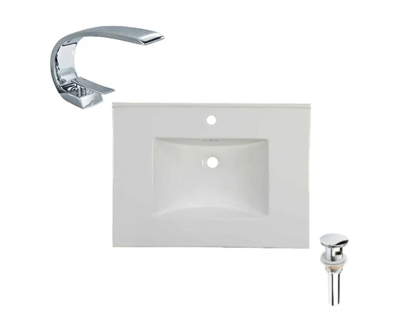 DROP Bath and Kitchen DR091410 Bathroom Vanity Top Set