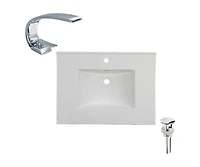 DROP Bath and Kitchen DR091410 Bathroom Vanity Top Set