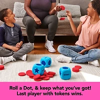 PassPlay: The Game of Left Center Right géant, le jeu de dés classique avec de gros dés surdimensionnés pour les enfants, les familles et les adultes à partir de 6 ans.