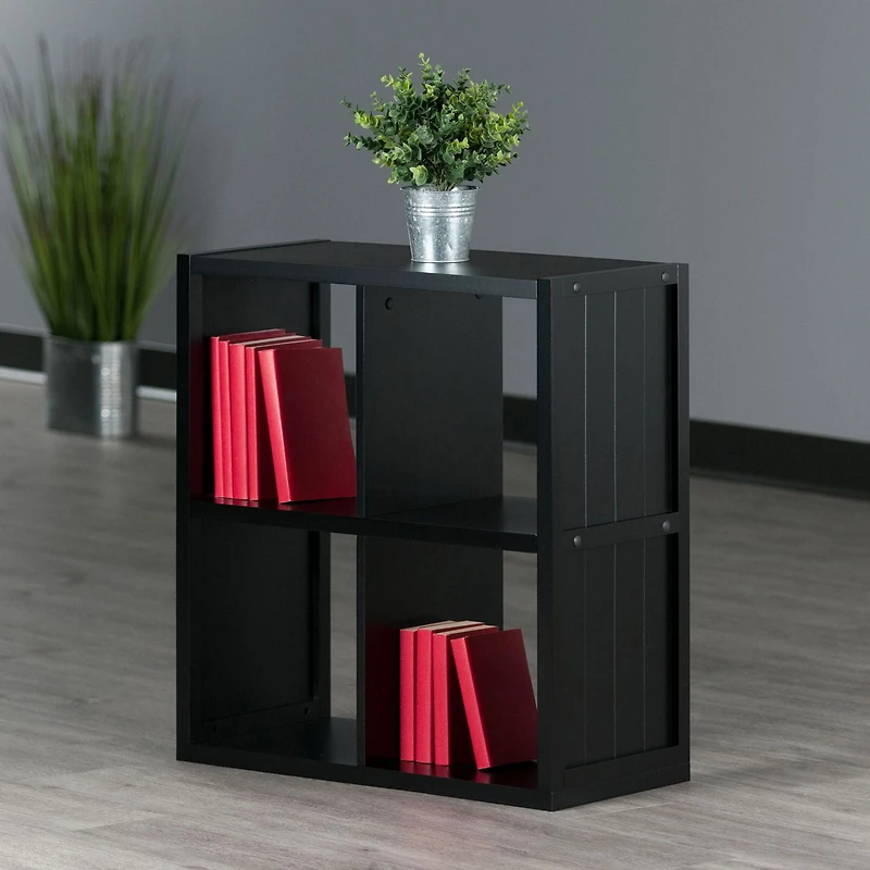 Timothy shelf 2 x 2 Cube with Wainscoting Panel