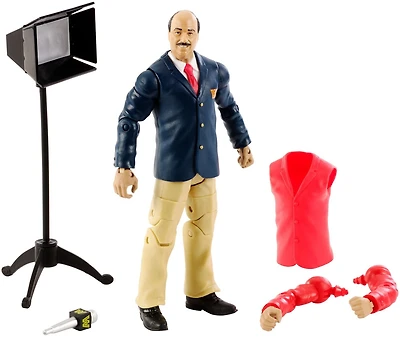 WWE Flashback Series Mean Gene Okerlund Elite Collection Action Figure