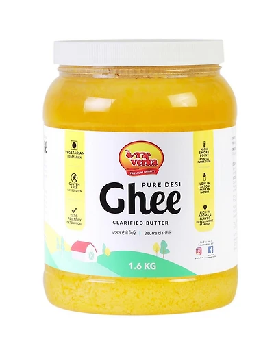 Beurre clarifié Desi Ghee de Verka 1,6 kg
