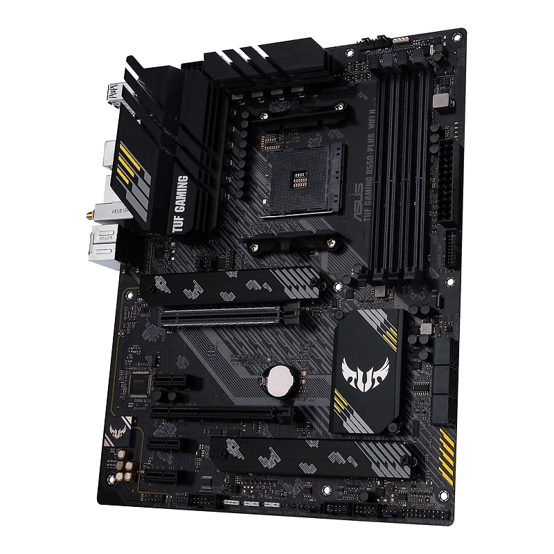 Carte mère ASUS TUF Gaming B550-PLUS WiFi II AMD AM4 ATX – PCIe 4.0, WiFi 6, LAN 2.5Gb, USB 3.2, RGB, Aura Sync