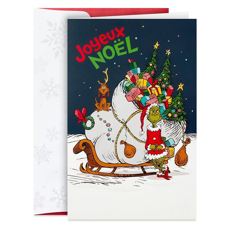 Boîte de cartes de Noël en français – Image Arts (Le Grinch – Comment le Grinch a volé Noël ! de Dr. Seuss) 20 cartes
