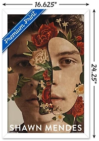 Shawn Mendes - Floral Wall Poster, 22.375" x 34"