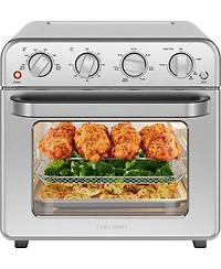 Chefman Toaster Oven Air Fryer Combo w/ 19 Quart Capacity, 7-in-1 Functionality - Stainless Steel, New