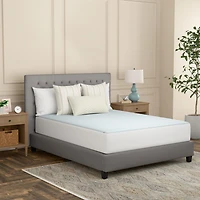 Sealy Instant Cooling Waterproof Soft Breathable Cotton Top Machine Washable Fitted Mattress Pad