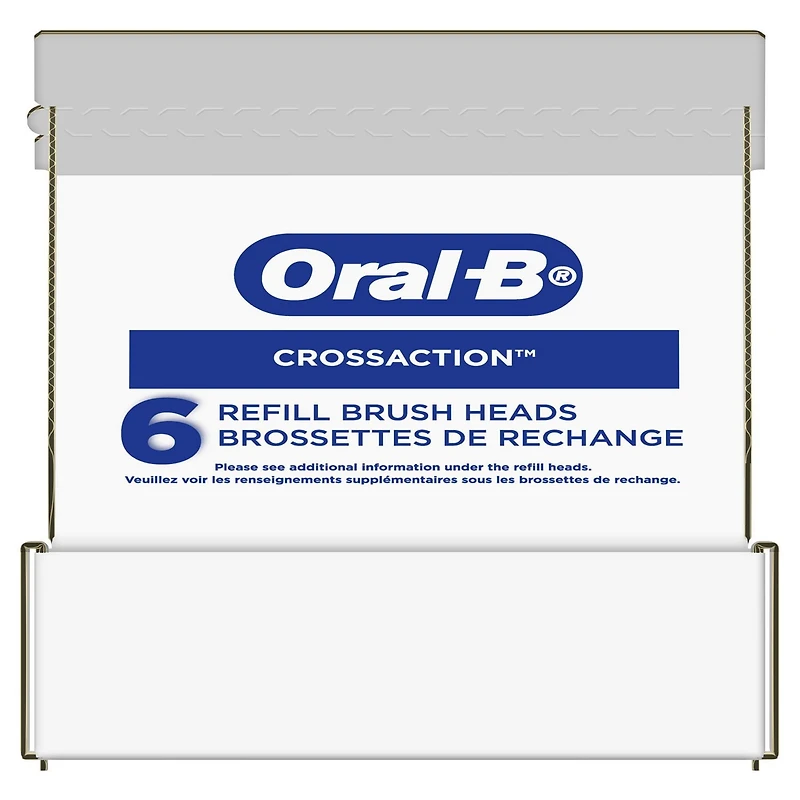 Brossettes de rechange Oral-B CrossAction pour brosse à dents électrique, noires