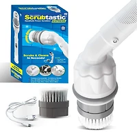 Bell + Howell Scrubtastic Express White Rechargeable Handheld Power Scrubber – Cordless Bathroom Cleaner