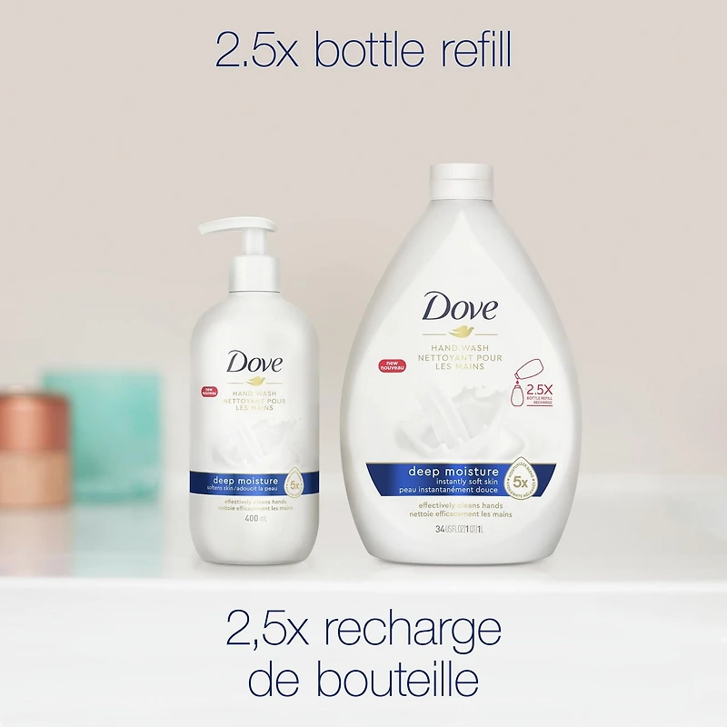 Dove Bouteille Hydratation Profonde Nettoyant pour les Mains