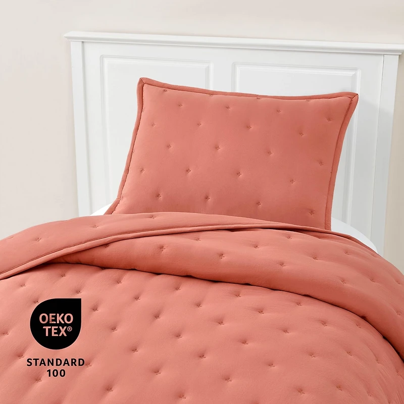 Ensemble de couette 2 pièces Mainstays, Terracotta Dream, lit simple Double