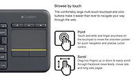 Logitech Wireless Touch Keyboard K400 – ENGLISH ONLY