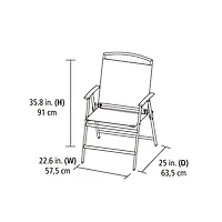 Chaise pliante en tissu tendu Carlington de Mainstays