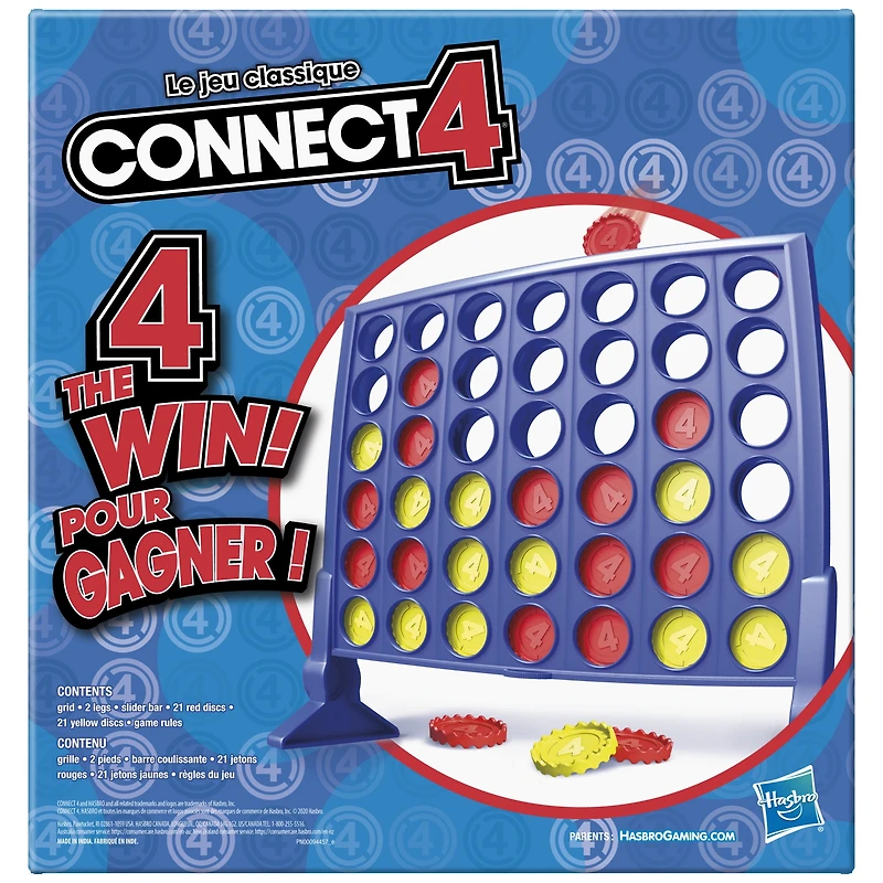 Connect 4 Classic Grid Board Game, Ages 6 and up