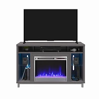 Lumina Fireplace TV Stand for TVs up to 48", Graphite Gray