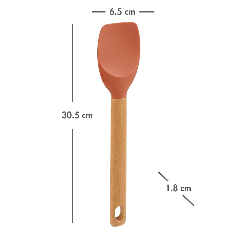 Way-to-Celebrate 12" Silicone Spoonula Spatula, Orange, WAY-TO-CEL PL SILICONE SPOONULA