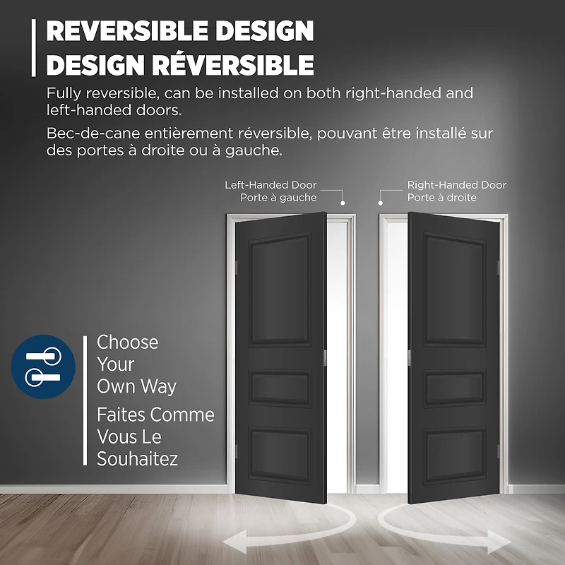 Weiser Safe Lock Regina Nickel Satiné Bouton de porte intérieure pour passage couloir/garde-robe