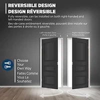 Weiser Safe Lock Regina Nickel Satiné Bouton de porte intérieure pour passage couloir/garde-robe