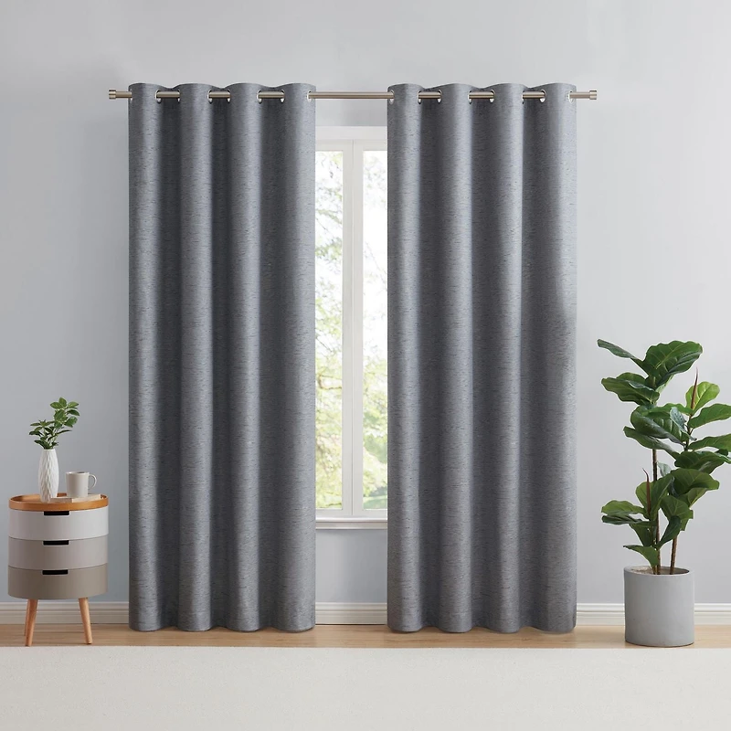 Eclipse Auden 63" Grommet Blackout Window panel, 1 52" x