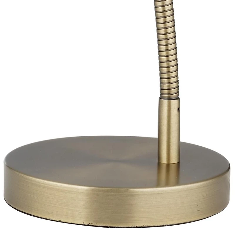 Mainstays Modern Industrial Desk Lamp, Antique Brass