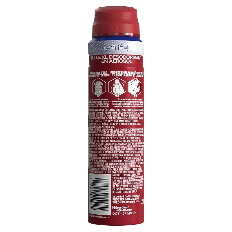 Old Spice Men's Antipespirant & Deodorant Invisible Dry Spray Ultimate Captain