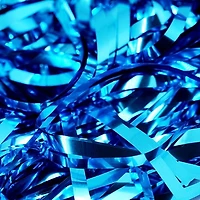 Teal Laser Fringe, Teal door fringe