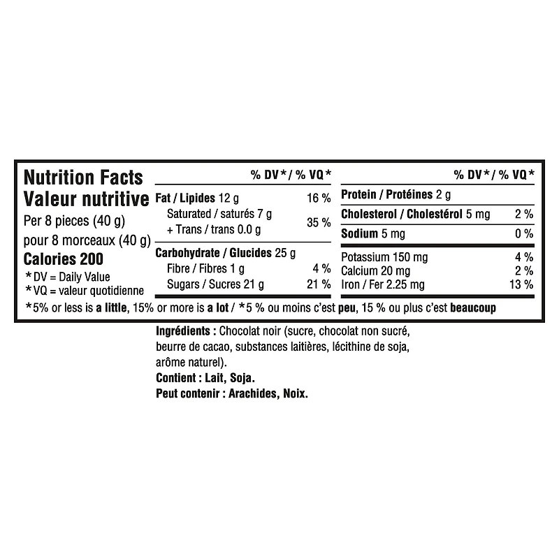 Tablette de chocolat CADBURY Premium Dark, tablette de chocolat noir, barre de chocolat noir, 90 g CADBURY PREMIUM DARK 90 G 21