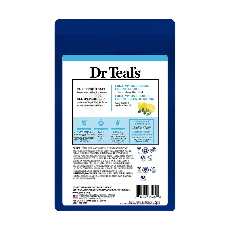 Dr Teal’s Salt Soak with Pure Epsom Salt, Restorative Minerals, 1.36kg