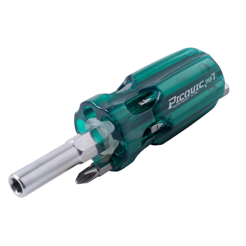 Dash 7 Screwdriver, Picquic’s mid-size multi bit screwdriver with instant bit change system