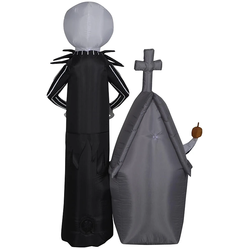 Halloween Inflatable Jack Skellington and Zero Scene