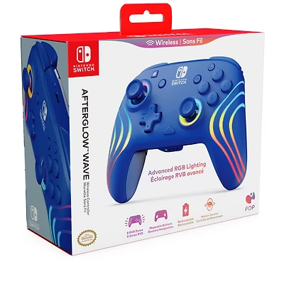 Afterglow Wave Wireless Controller: Blue with Motion