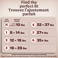 Couches pour bébé Huggies Skin Essentials, taille 4 (22 à 27 lb), 150 couches