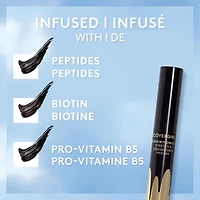 COVERGIRL Mascara Exhibitionist Stretch and Strengthen, formulé avec des peptides, de la biotine et de la pro-vitamine B5, non agglomérant, sans bavures, 100 % sans cruauté envers les animaux Mascara allongeant