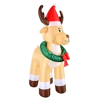 Occasions Christmas 8 Foot Inflatable Reindeer With Wreath