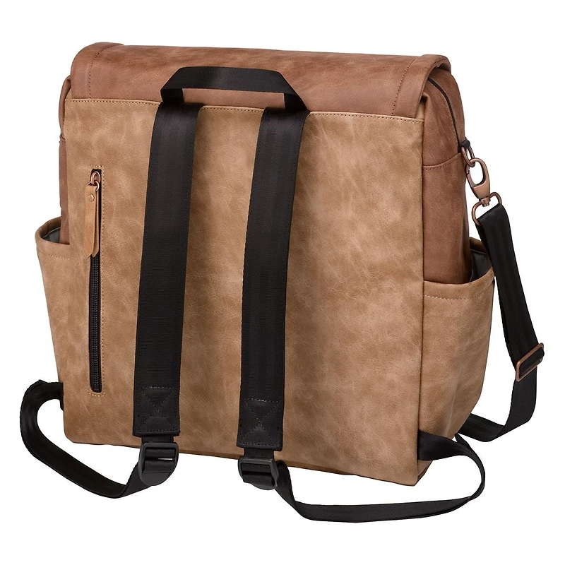 Petunia Pickle Bottom Boxy Backpack Sac à couches en noir graphite - Sac à dos à langer - Compartiments isolés