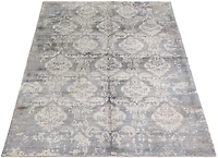 ECARPETGALLERY 5'0" x 7'11"  Transitional Galleria Hand Loomed Area Rug for Living Room, Dining Room and Bedroom in Grey