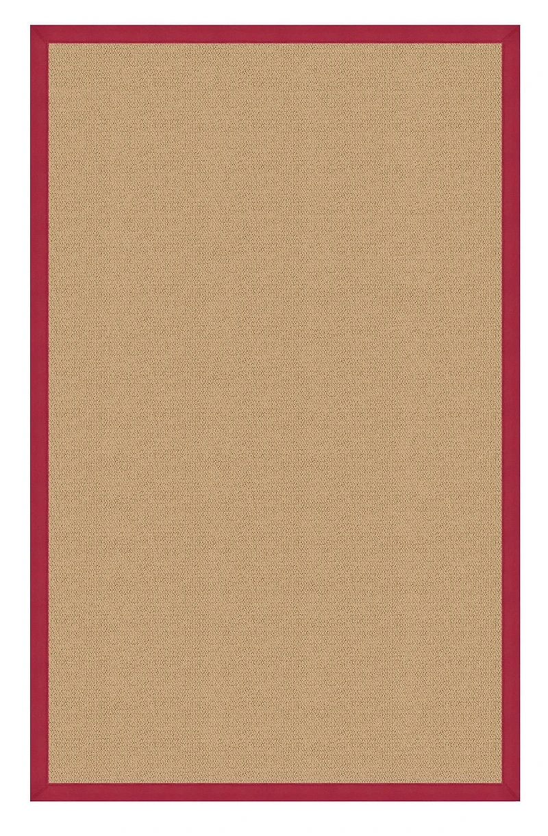 Athena Sisal & Red 5' x 8' Area Rug