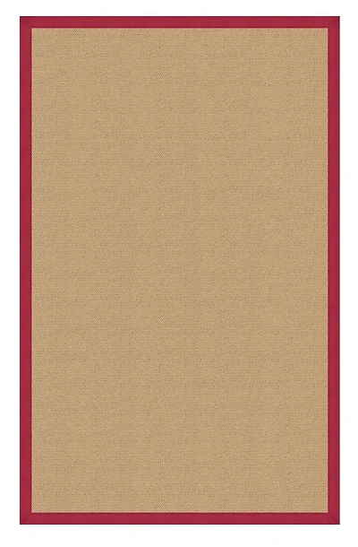 Athena Sisal & Red 5' x 8' Area Rug