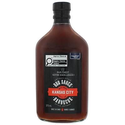 Sauce barbecue Kansas City Notre Excellence 375 ml