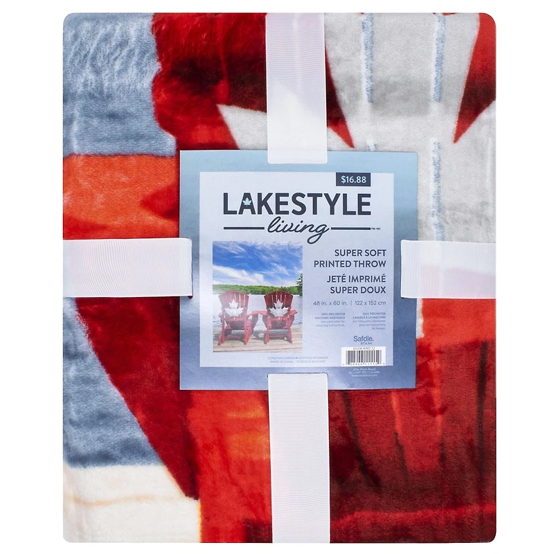 SAFDIE Super Soft Printed Throw, 48"x60", CHAIRS DESIGN