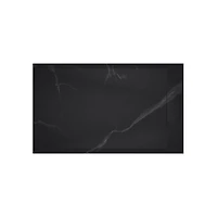 Emberveil Marble Black SMC Shower Base 36" x 60" – Low Profile Anti-Slip Stone Texture with Side Drain