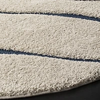 Safavieh Florida Tabitha Geometric Waves Shag Area Rug, Light Blue / Blue, 5'3" X 7'6"