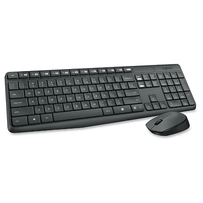 Logitech MK235 Wireless Keyboard and Mouse Grey English