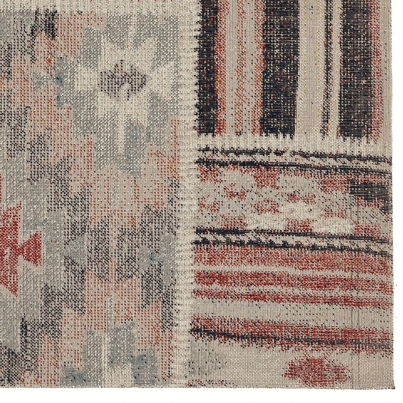Great Zero Giles Ivory & Blue 8' x 10' Area Rug