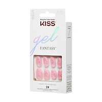 KISS Gel Fantasy - Faux ongles, court, ovale, 24 u. Rebel, Downtown Girl